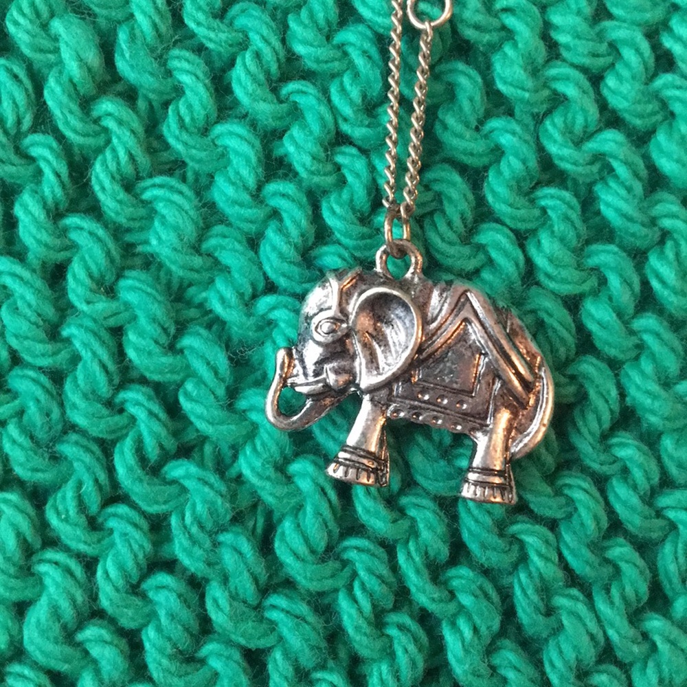 Extra long elephant necklace